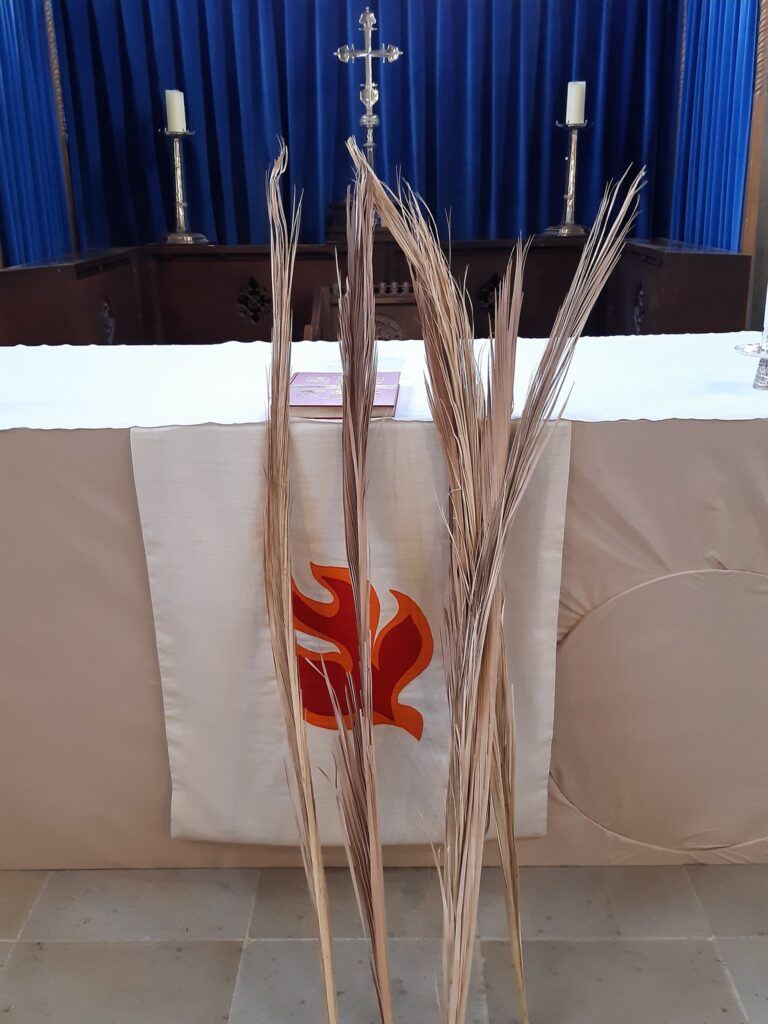 The Palm Leaves on the Alter